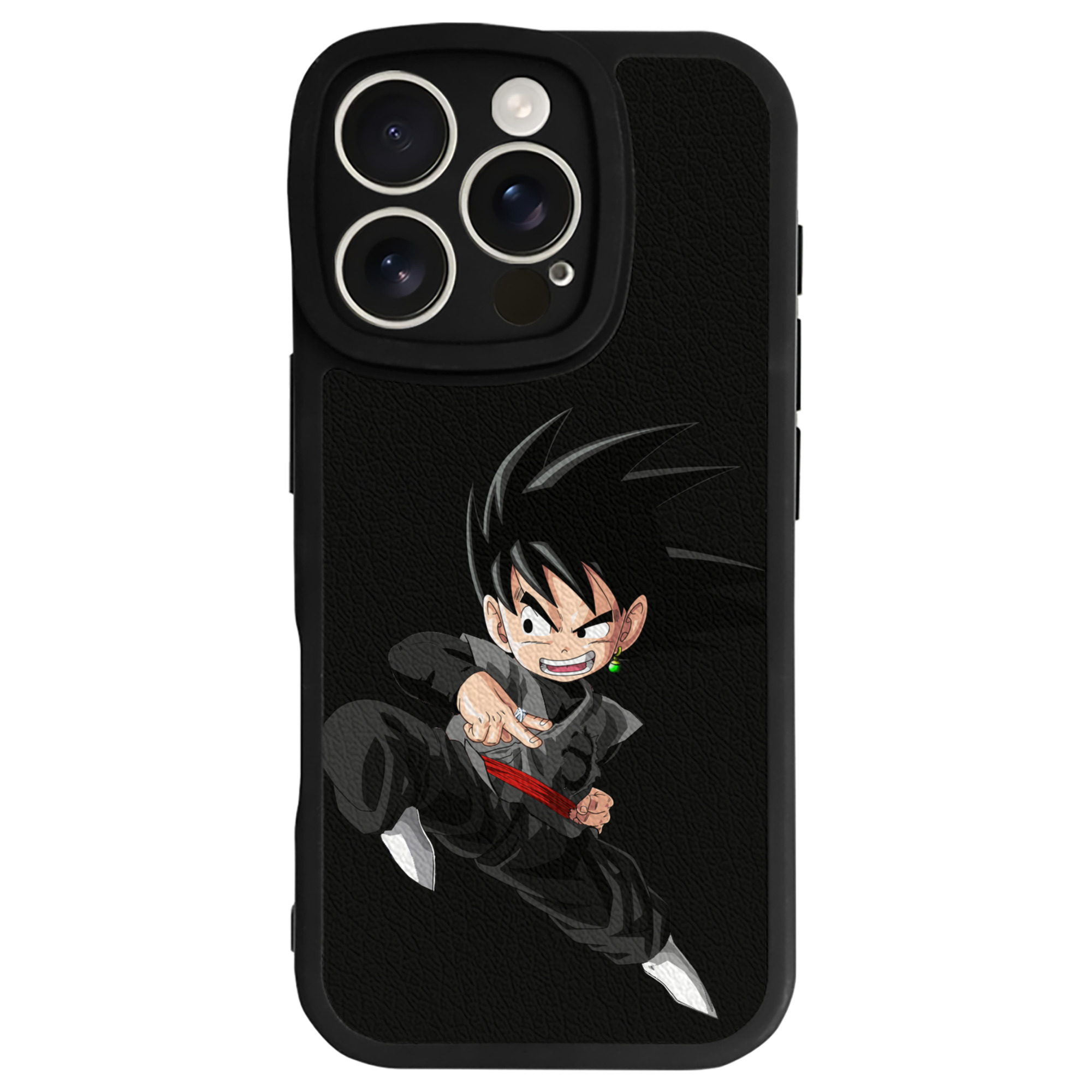 （画像用） ドラゴンボール 孫悟空（そん ごくう）Son Goku カカロット DRAGON BALL Kakarotto 【iPhone 16シリーズ対応】シリコンスマホケース（レザー調） 材質：シリコン